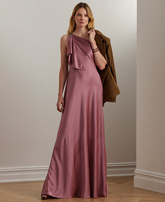 Lauren Ralph LaurenWomen's One-Shoulder Satin Gown | Macy's