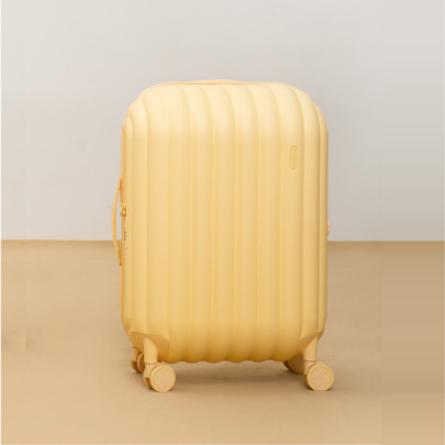 Hardside Lightweight Luggage - Bread Travel Suitcase With Spinner Wheels,TSA Lock, Yellow,(Artrips) | SHEIN
