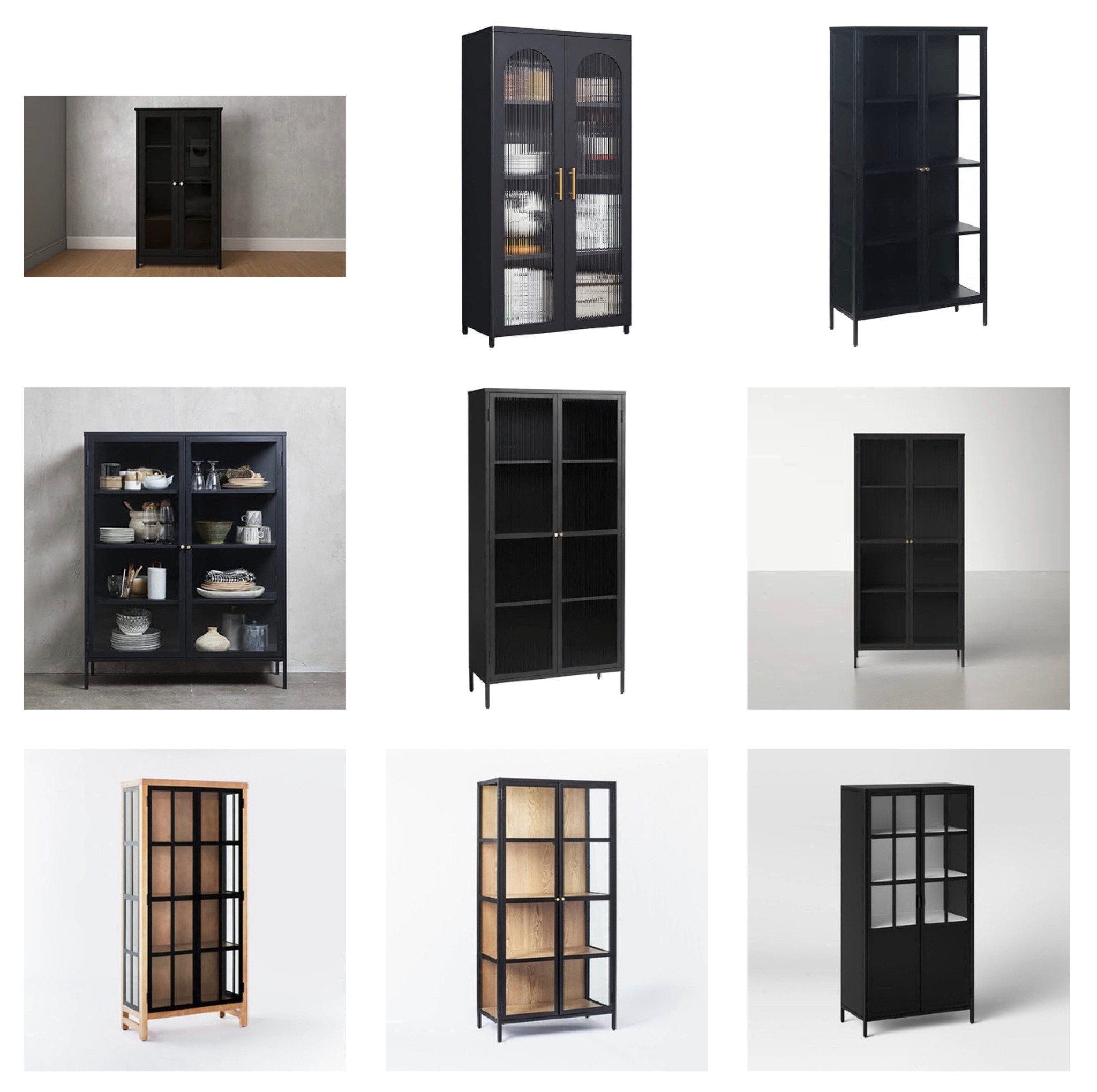 Tall black glass cabinet under $600

#LTKFind #LTKhome