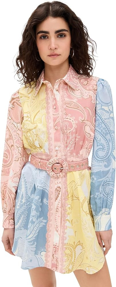 Women's Short Dress with Buckle Belt | Amazon (US)