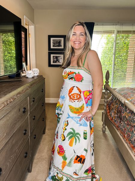 Super cute tropical dress for summer vacation! Or just when you want to feel like you’re on vacation. It’s also designer inspired without the designer price. 
.
.
Over 50, over 40, classic style, preppy style, style at any age, ageless style, striped shirt, summer outfit, summer wardrobe, summer capsule wardrobe, Chic style, summer & spring looks, backyard entertaining, poolside looks, resort wear, spring outfits 2024 trends women over 50, white pants, brunch outfit, summer outfits, summer outfit inspo, affordable, style inspo, street  wear, dress, heels, sandals, comfy, casual, over 40 style, over 50, Walmart finds, coastal inspiration, beachy, elevated casual, casual luxe, neutrals, essentials, capsule items





#LTKTravel #LTKstyletip #LTKSeasonal #LTKbeauty #LTKunder100 #LTKunder50 #LTKtravel #LTKOver40