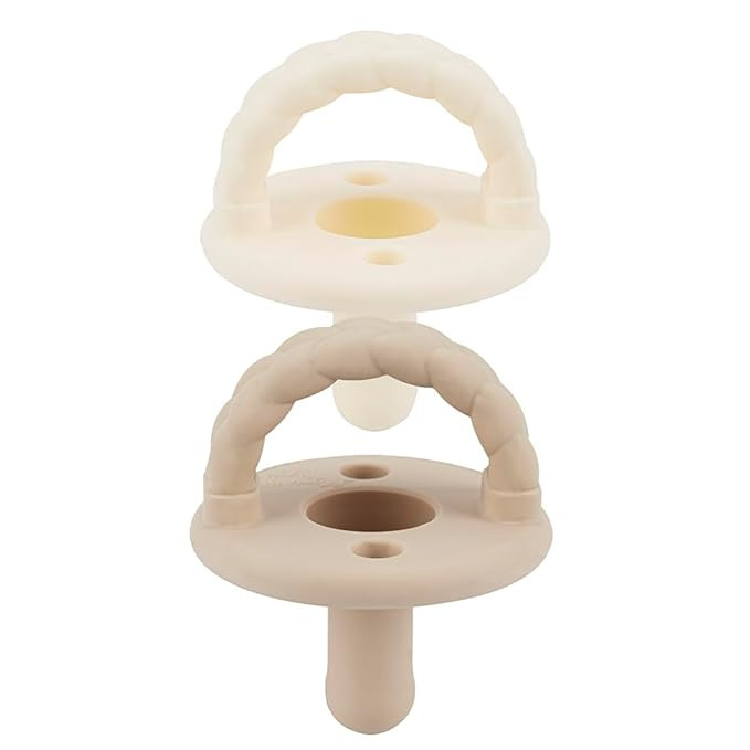 Itzy Ritzy Silicone Pacifiers for Ages 6-18 Months - Itzy Soother Pacifiers Feature Collapsible H... | Amazon (US)