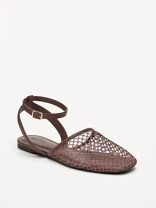 Raffia Slingback Flats for Women | Old Navy (CA)
