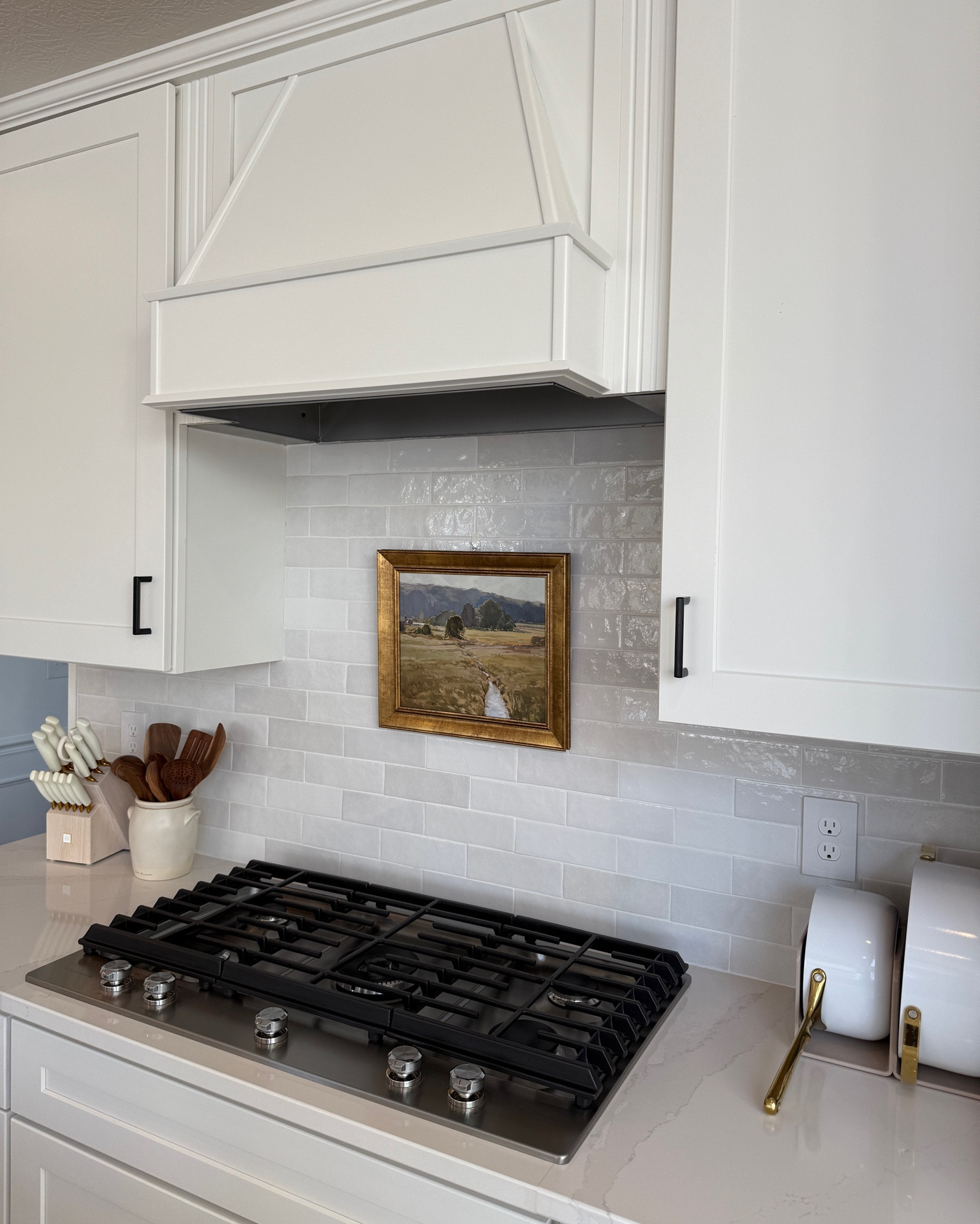 kitchen art refresh 🖼️ 
tile backsplash, white kitchen 

#LTKHome #LTKFindsUnder100 #LTKFindsUnder50
