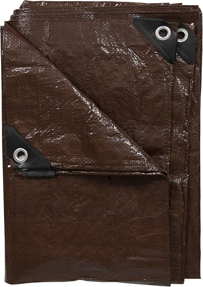 Stansport Light-Duty Rip-Stop Tarp 8' x 10' - Brown (U-810) | Amazon (US)