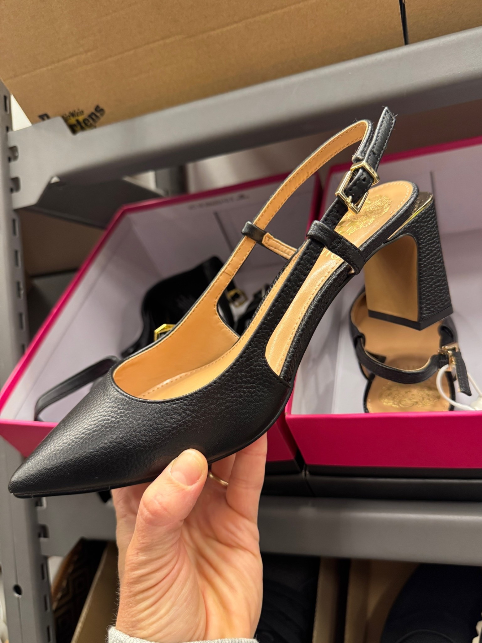 These are simply the perfect black sling back heel! The black heel makes them so comfortable, and the material in color are great for everything.

#LTKWorkwear #LTKOver40 #LTKgrwm