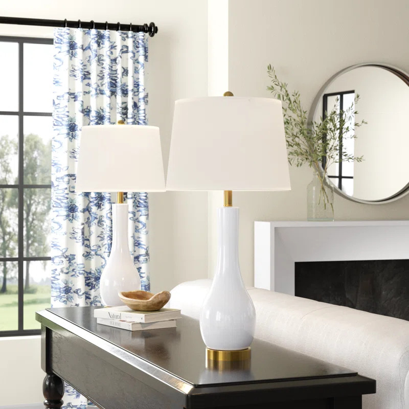 Leithgow Ceramic USB Table Lamp (Set of 2) | Wayfair North America