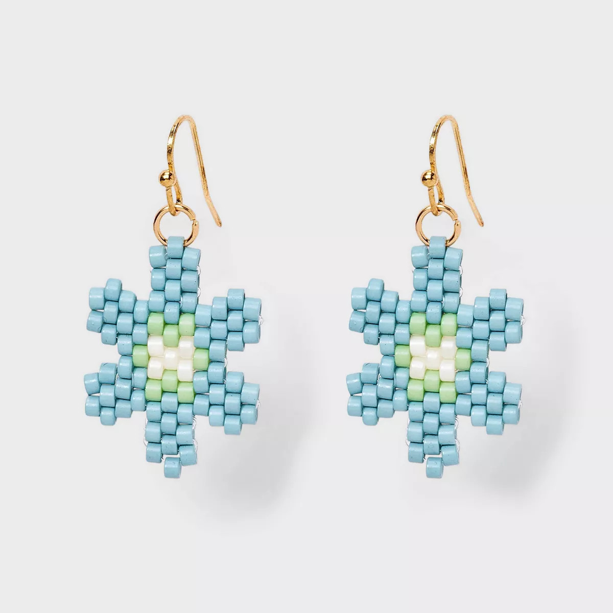 Woven Beaded Flower Drop Earrings - Universal Thread™ | Target