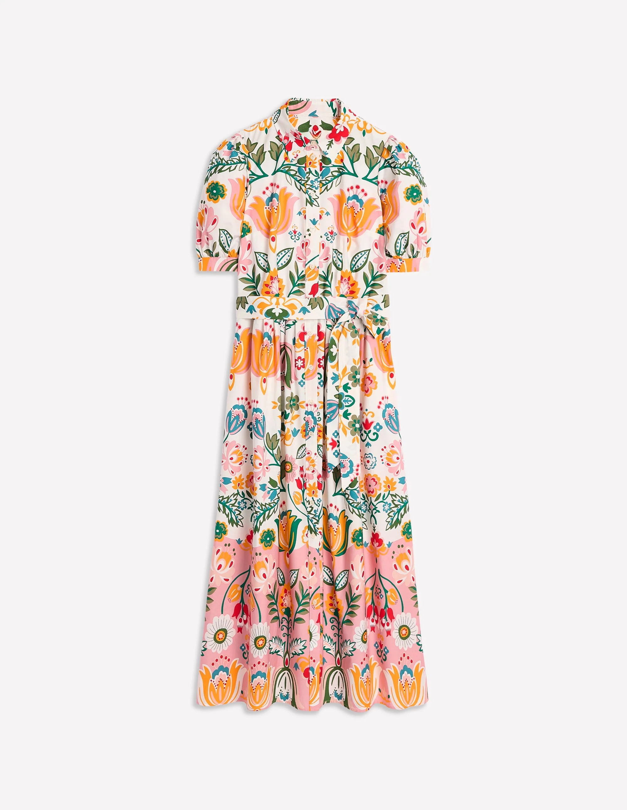 Alexa Maxi Shirt Dress-Ivory, Tulip Fusion | Boden (US)