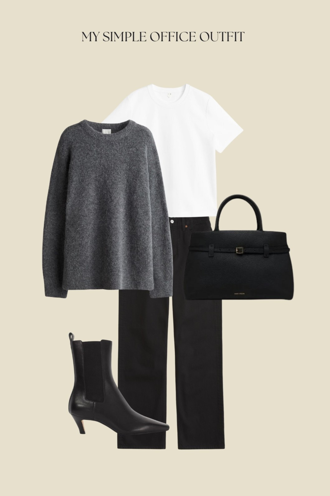 A simple classic outfit for work 