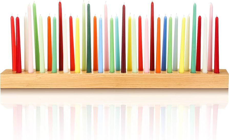 36 Inch Wood Taper Candle Holders for Table Centerpiece Giant Wooden Birthday Party Candlestick F... | Amazon (US)