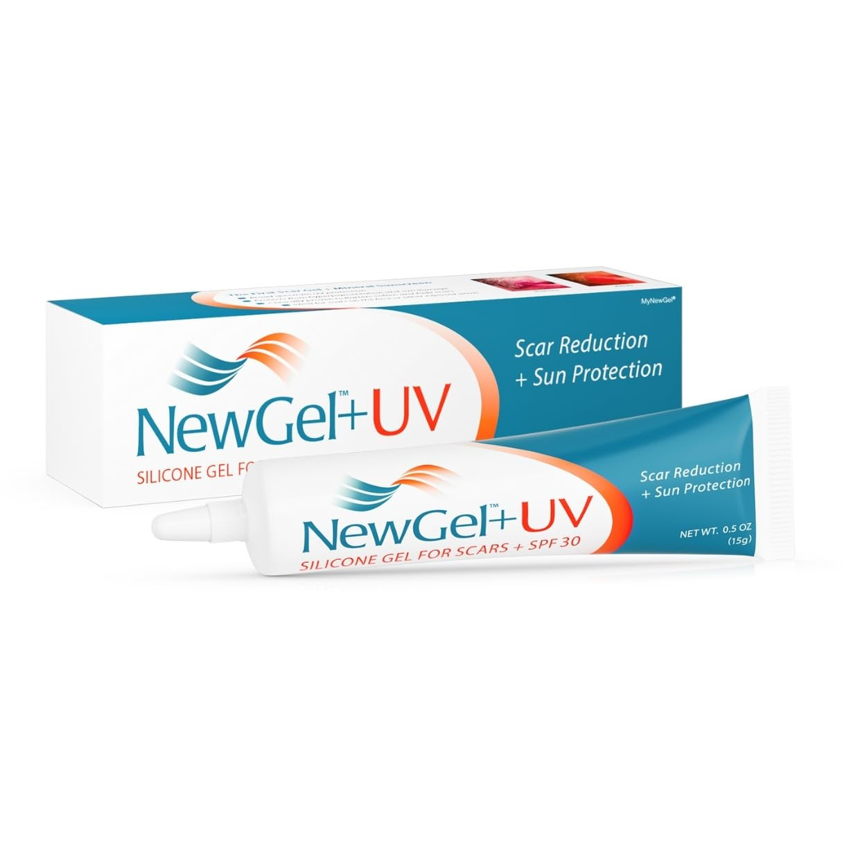 NewGel Plus UV by MyNewGel Advanced Silicone Scar Gel for OLD and NEW Scars with SPF30 Mineral no... | Amazon (US)