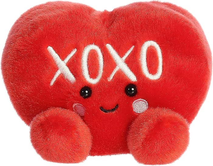 Aurora Adorable Palm Pals XOXO Candy Heart Stuffed Animal - Fun Seasonal Plush For Kids and Adult... | Amazon (US)