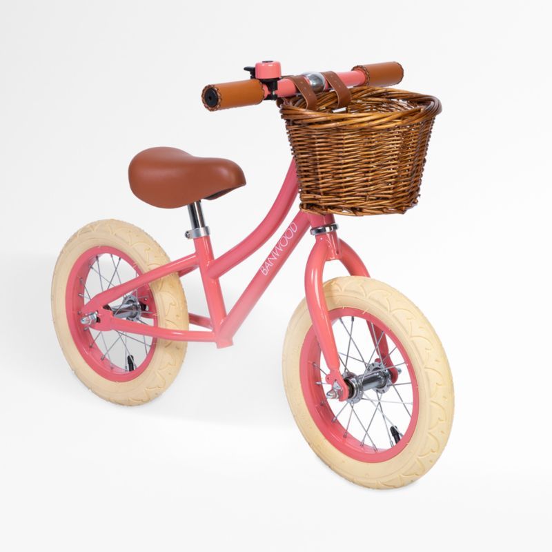 Banwood Kids Coral Balance Bike | Crate & Kids | Crate & Barrel