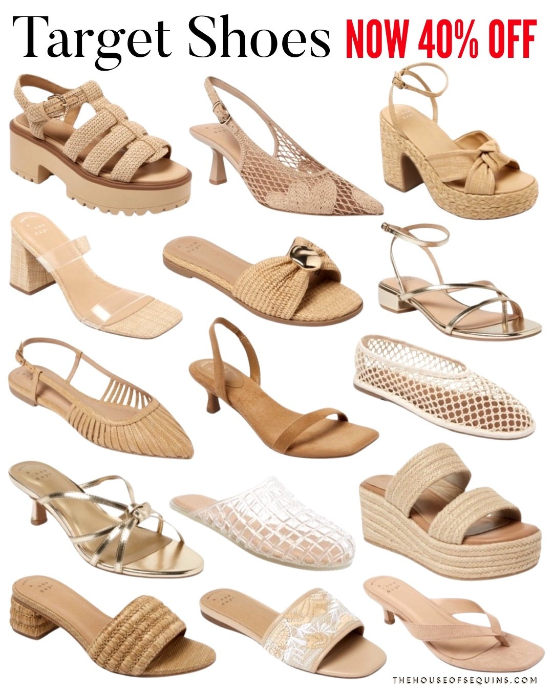 Target sandals NOW 40% OFF! 