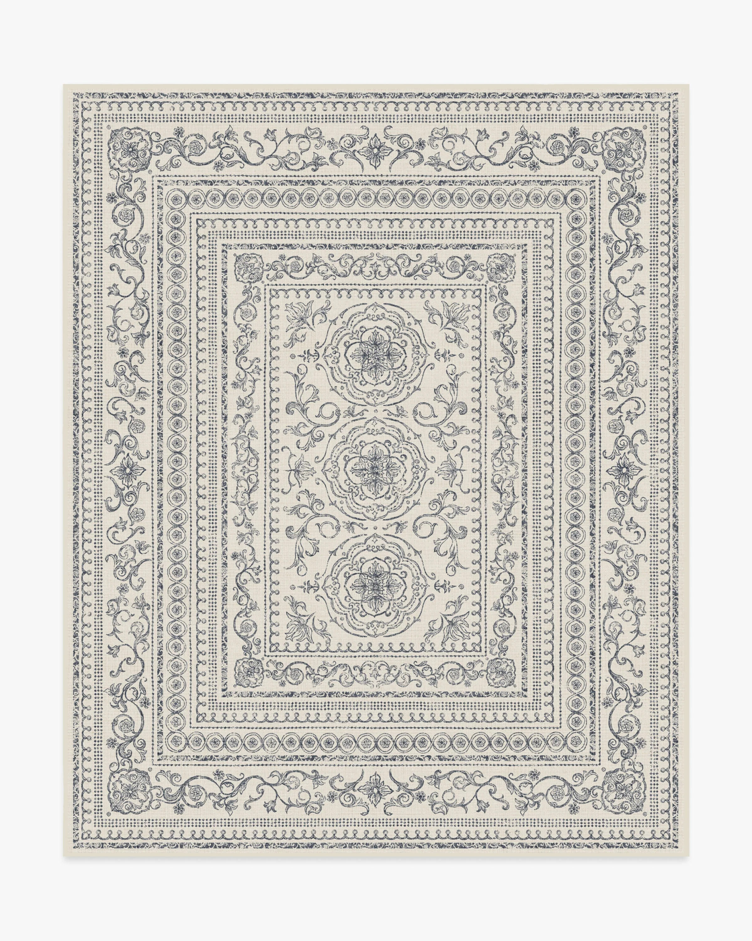 Gisele Ivory & Soft Charcoal Rug | Ruggable