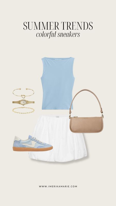 Summer fashion trends: Colorful sneakers

Dolce vita notice sneakers, bubble skirt outfit, white skirt outfit, wrist stack, poppy barley classic baguette, summer outfit, trendy summer outfitt

#LTKFindsUnder100 #LTKSeasonal #LTKShoeCrush