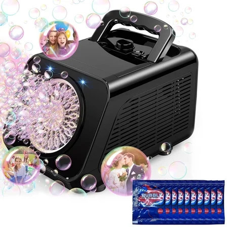 JBeeCtrl Bubble Machine for Kids & Toddlers Automatic Bubble Blower with 20000+ Bubbles Per Minute, Bubble Maker Bubble Toys for Kids Outdoor Birthday Party,Wedding | Walmart (US)