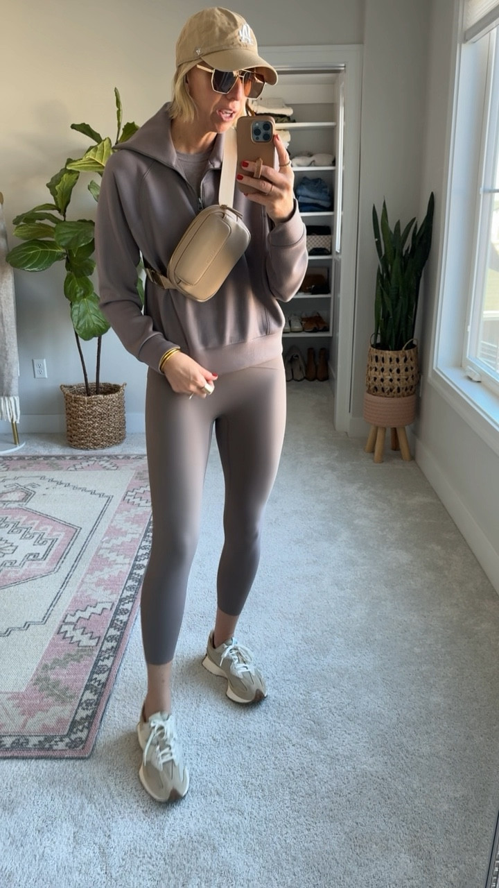 How to look styled in your athleisure look for a busy day of errands… stick to neutrals + a monochromatic look. It’s slimming & looks lipped together with minimal effort!

Use my code: SARAHKELLYXSPANAX for 10% off my sweatshirt + leggings 

Use my code: SARAH15 for 15% off my belt bag 

#LTKstyletip #LTKover40 #LTKVideo