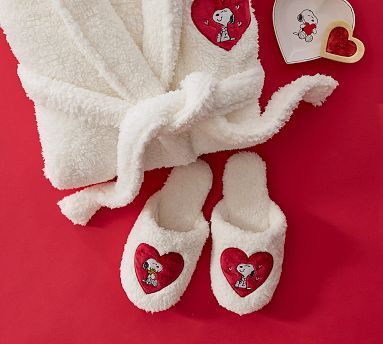 Peanuts Snoopy™ Hearts Slipper | Pottery Barn (US)