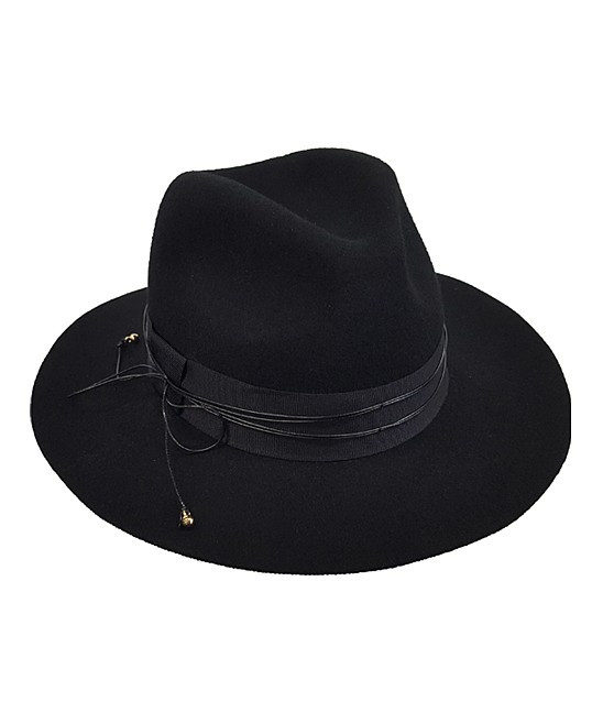 Hatch Women's Fedoras Black - Black Roping Wool Fedora | Zulily