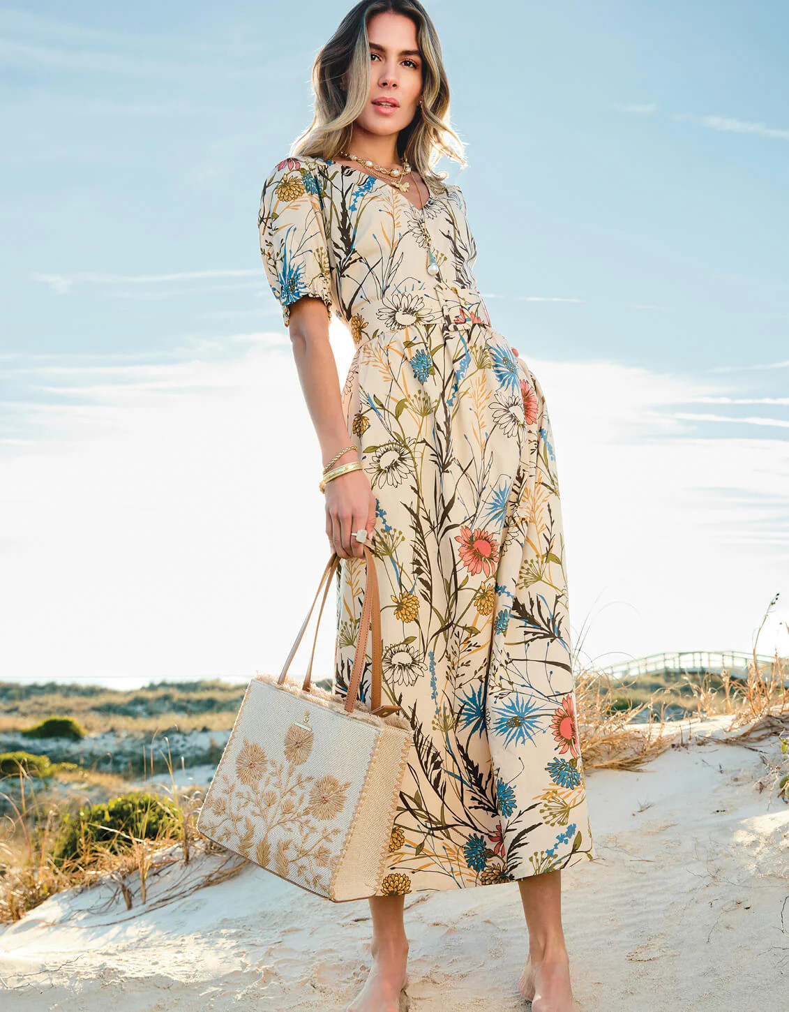 Ariella Midi Dress St. Augustine Thistle | Spartina 449