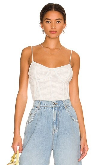 Millbrae Bodysuit in White | Revolve Clothing (Global)