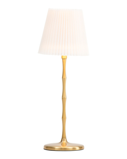 Led Bamboo Textured Fluted Shade Touch Lamp | TJ Maxx