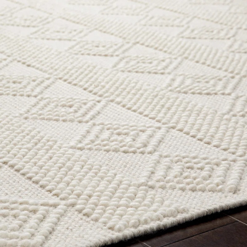 Gil Handmade Flatweave Wool Beige Rug | Wayfair North America