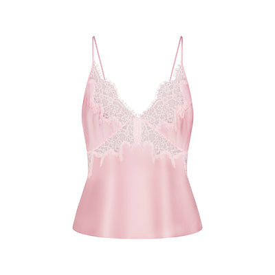 SKIMS Lace Cami Top | Pink | XL | Silk | SKIMS (US)