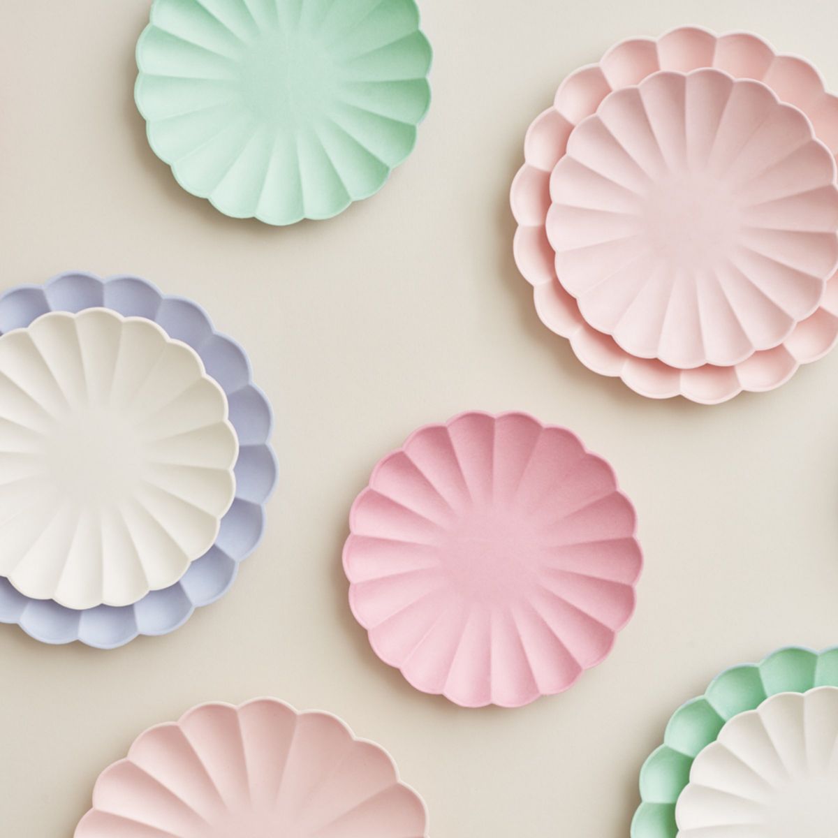 Meri Meri Small Cream Compostable Plates (Pack of 8) | Target