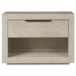 Leighton Modern Classic Grey Nightstand | Kathy Kuo Home