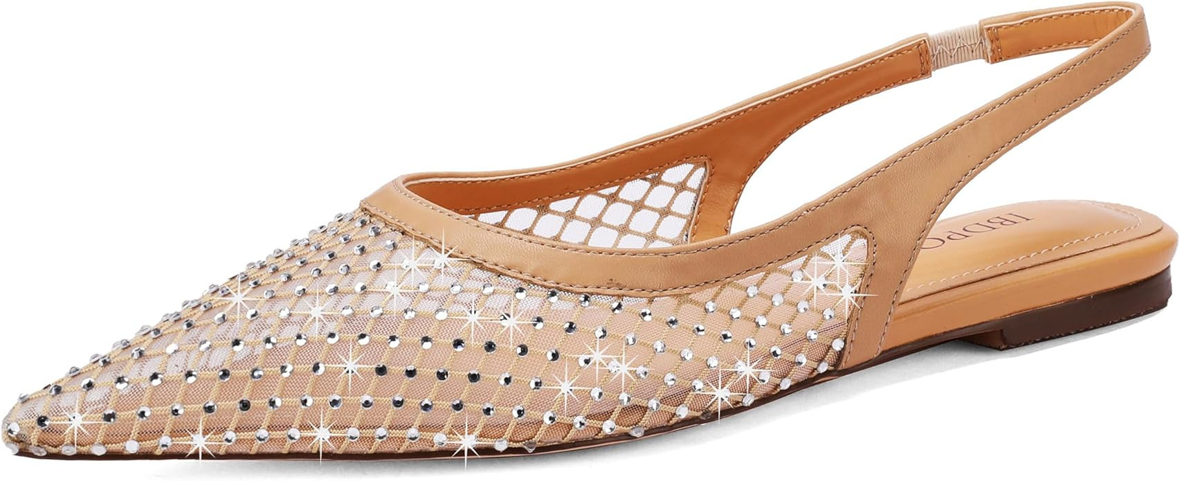 Slingback Flats for Women Stylish Pointed Toe Design with Comfortable Mesh Material for Breathabl... | Amazon (US)