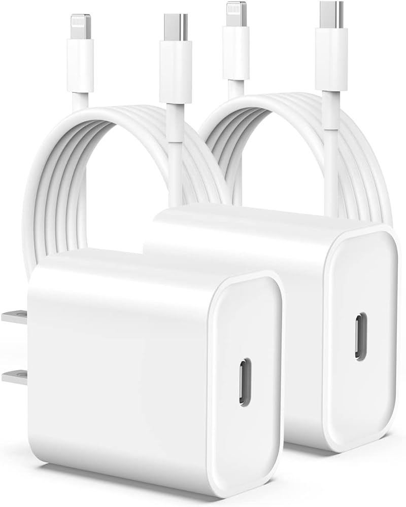 iPhone Charger [MFi Certified],2Pack 20W PD 3.0 USB C Charger Block with 6FT USB C to Lightning C... | Amazon (CA)