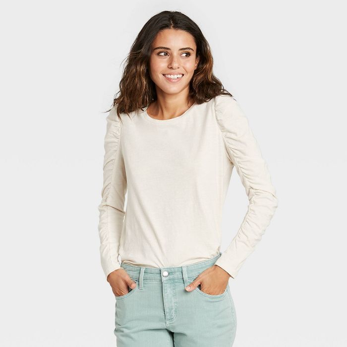 Women's Long Sleeve Ruched T-Shirt - Universal Thread™ | Target