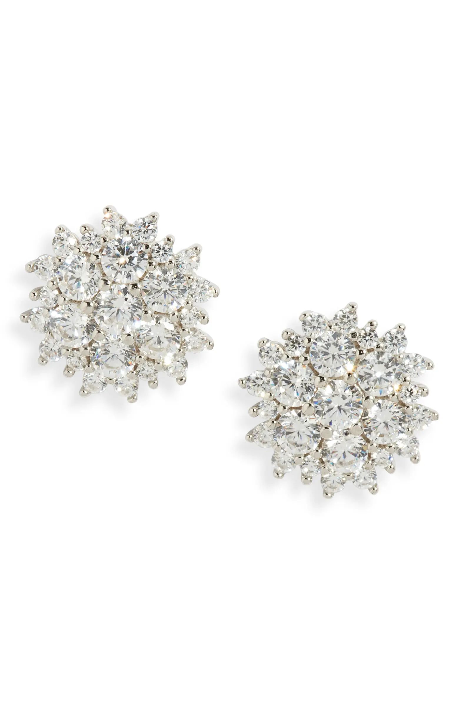 Nordstrom Cubic Zirconia Statement Cluster Stud Earrings | Nordstrom | Nordstrom