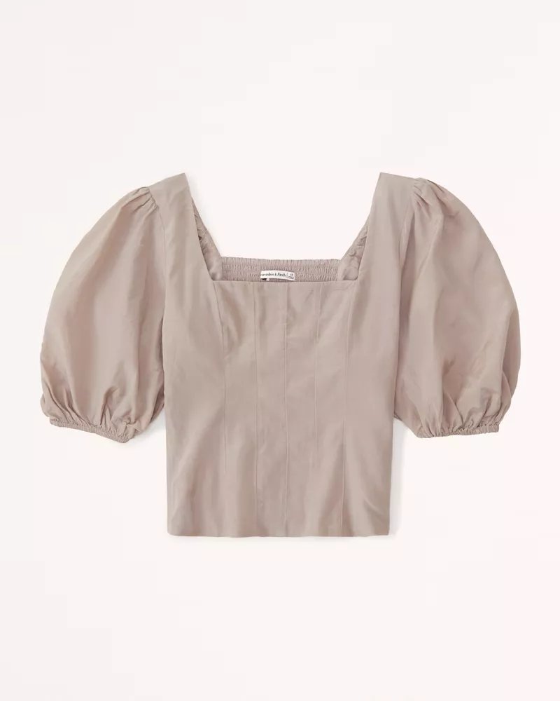 H and m puff sleeve clearance top