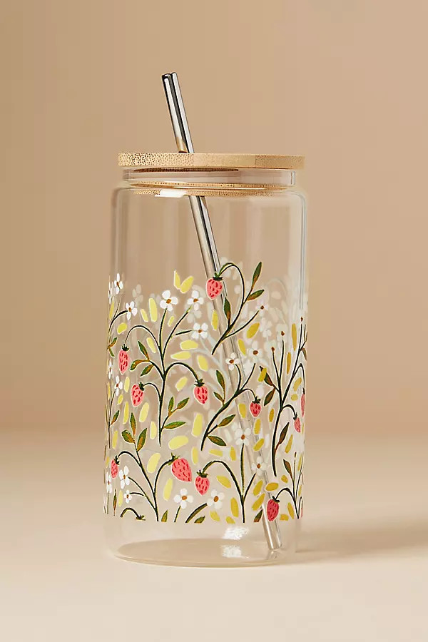 1canoe2 Glass Tumbler with Lid | Anthropologie (US)