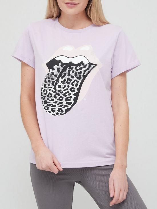 V by Very Rolling Stone Animal Tongue T-Shirt - Lilac | Very (UK)