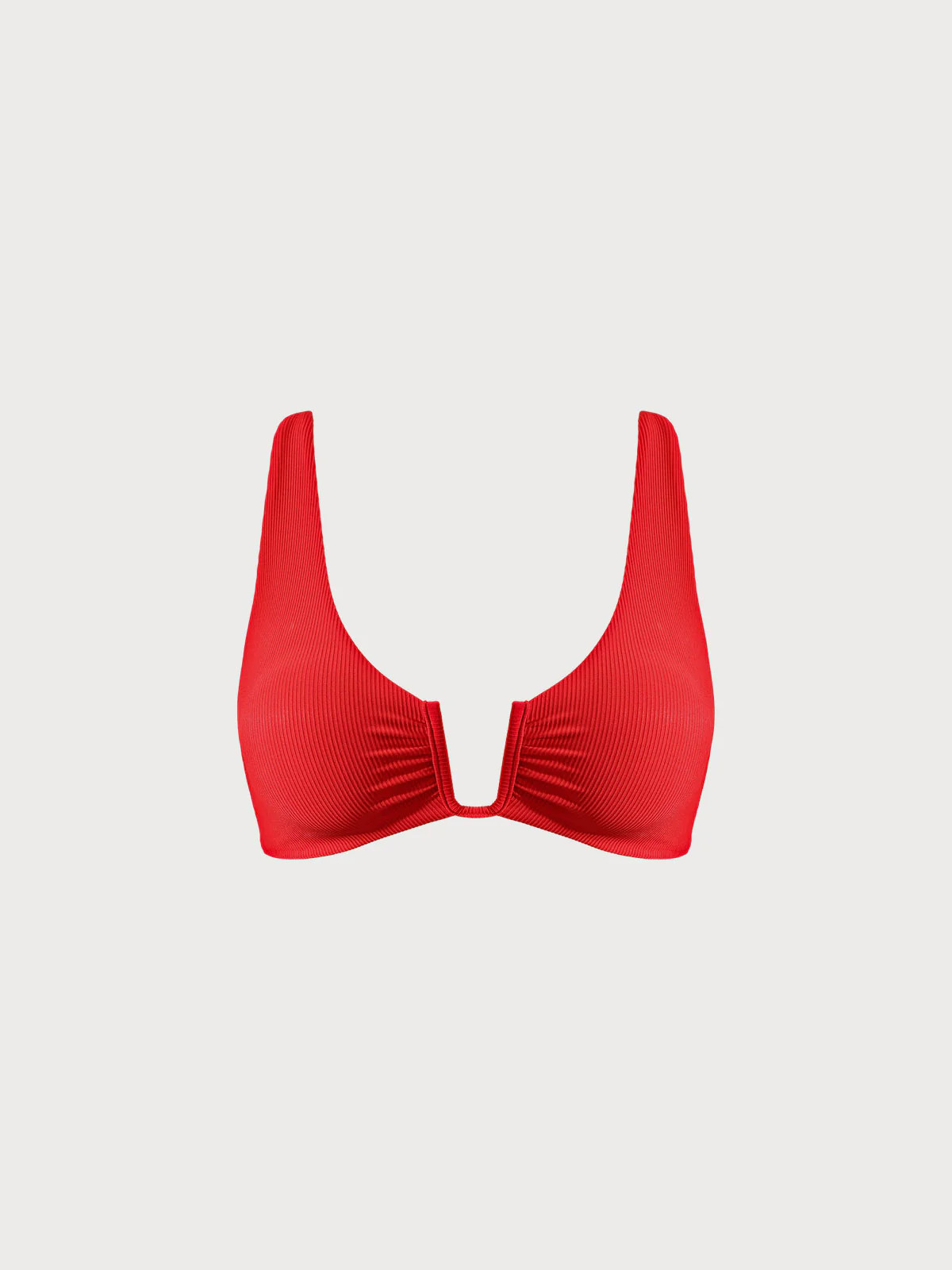 Red U-Ring Cross Back Plus Size Bikini Top & Reviews - Red - Sustainable Plus Size Bikinis | BERL... | BERLOOK