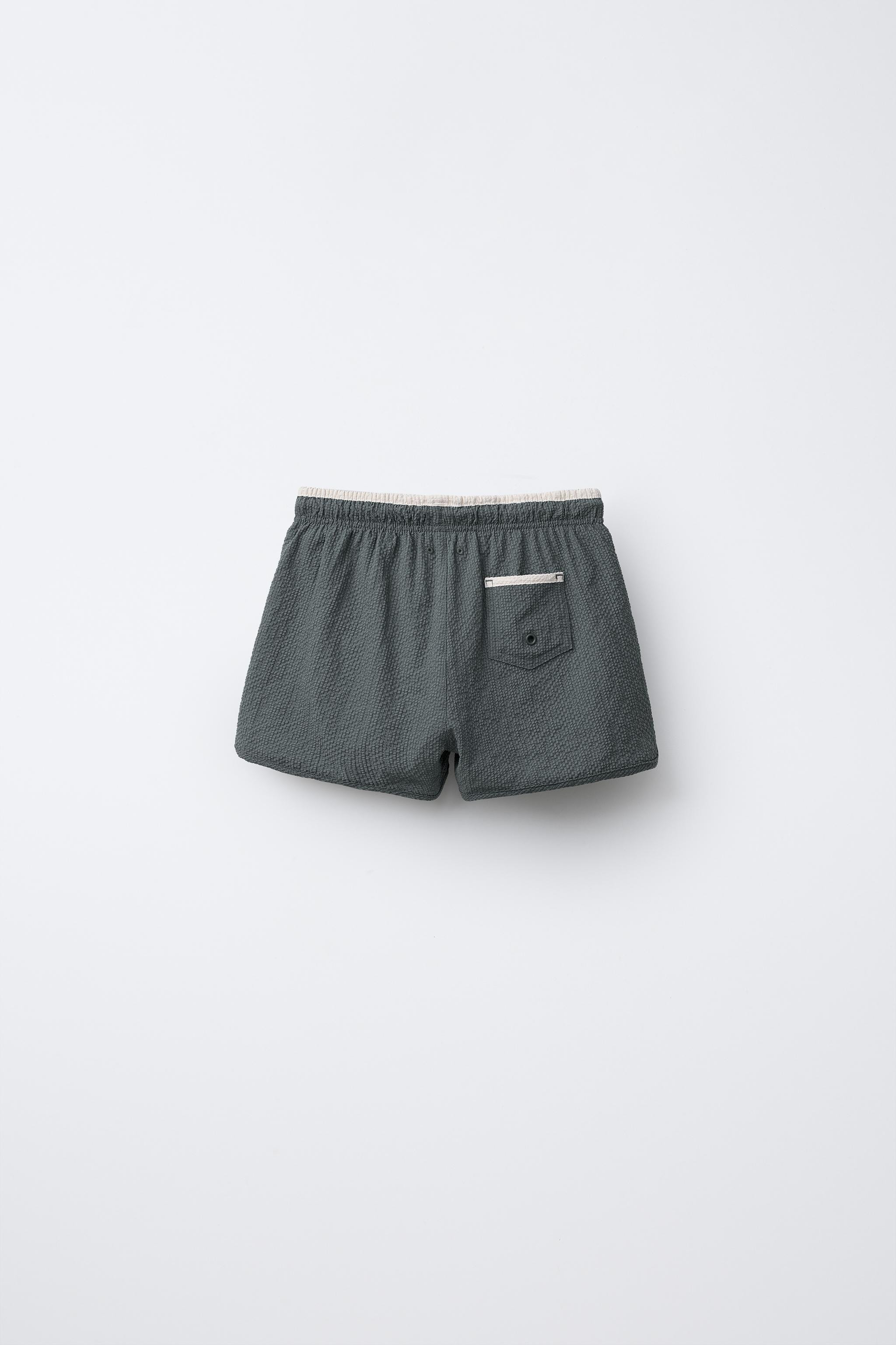 6-14 YEARS/TEXTURED SWIM SHORTS | Zara US