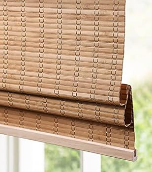 LazBlinds Cordless Bamboo Roman Shades, Light Filtering Window Treatment, Roll Up Bamboo Blinds f... | Amazon (US)