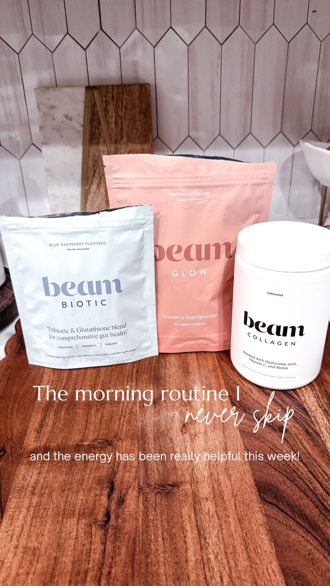 My non-negotiable morning routine ✨
Feeling more energized, balanced, and consistent this week—and it shows 🤍 

Amie Pagan, Beam Biotic, Beam Glow, Beam Callogen
#ltkwellness #ltkbeauty

#LTKmorningroutine #LTKselfcare #LTKBeauty