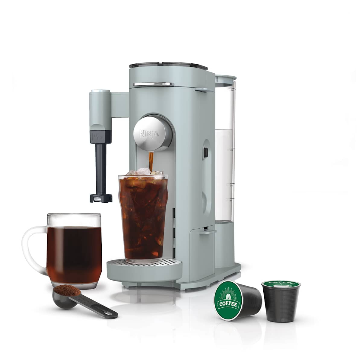 Ninja Single-Serve Pods & Grounds Specialty Coffee Maker Glacier Blue | PB051GB | SharkNinja | SharkNinja
