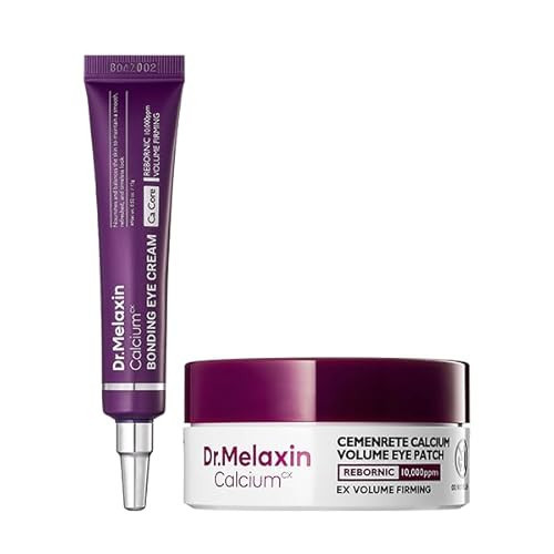 Dr.Melaxin Calcium Eye Patch & Bonding Eye Cream Bundle – Firming, Anti-Wrinkle K-Beauty Eye Care Set – Puffiness, Wrinkle & Dark Circle Care | Amazon (US)