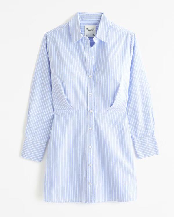 Women's Relaxed Mini Shirt Dress | Women's Clearance | Abercrombie.com | Abercrombie & Fitch (US)