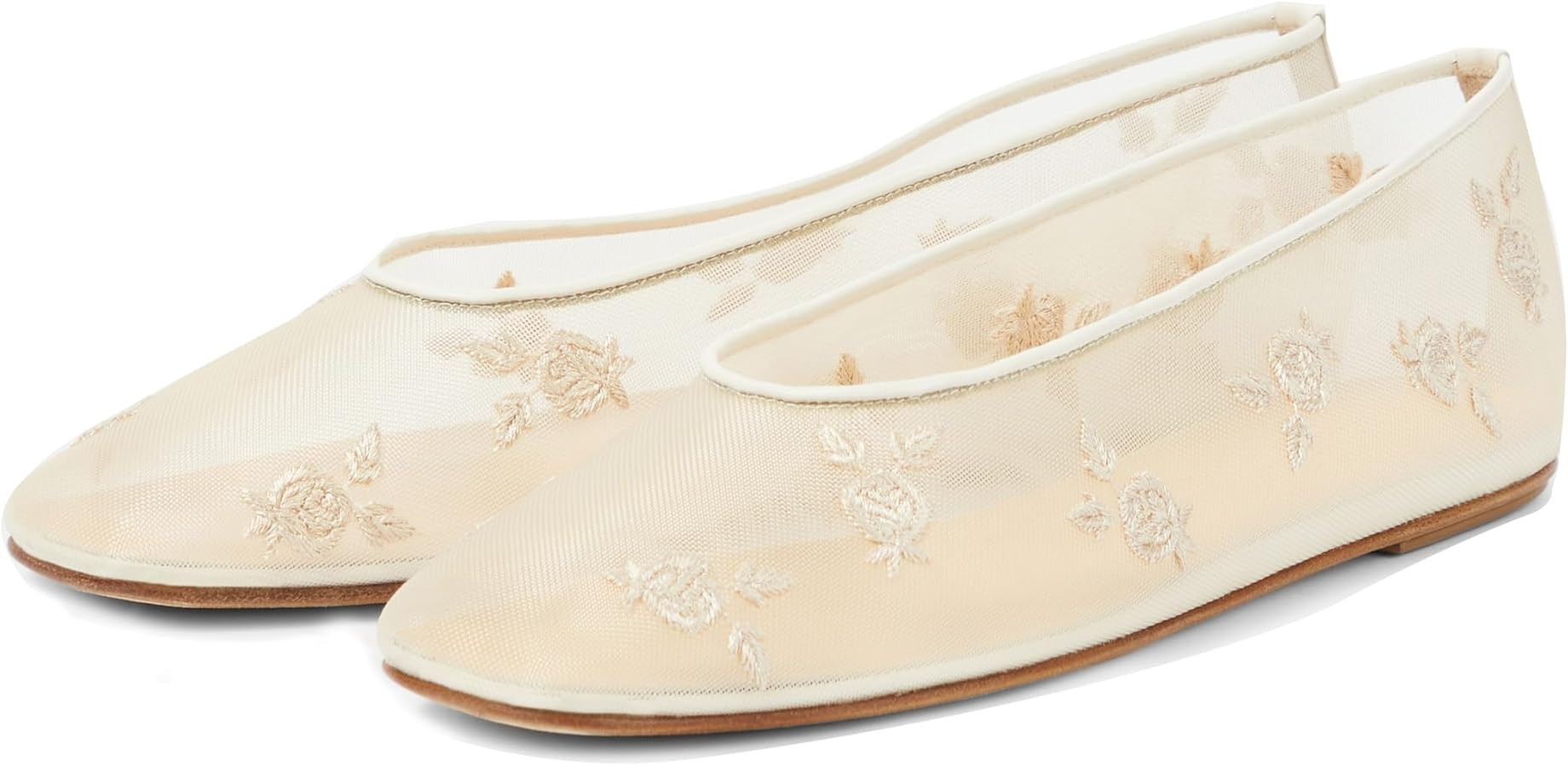 Arqa Crystal-Embellished Mesh Flats Rhinestone Ballet Flat Slip On Ballerina Shoes Comfortable Ca... | Amazon (US)