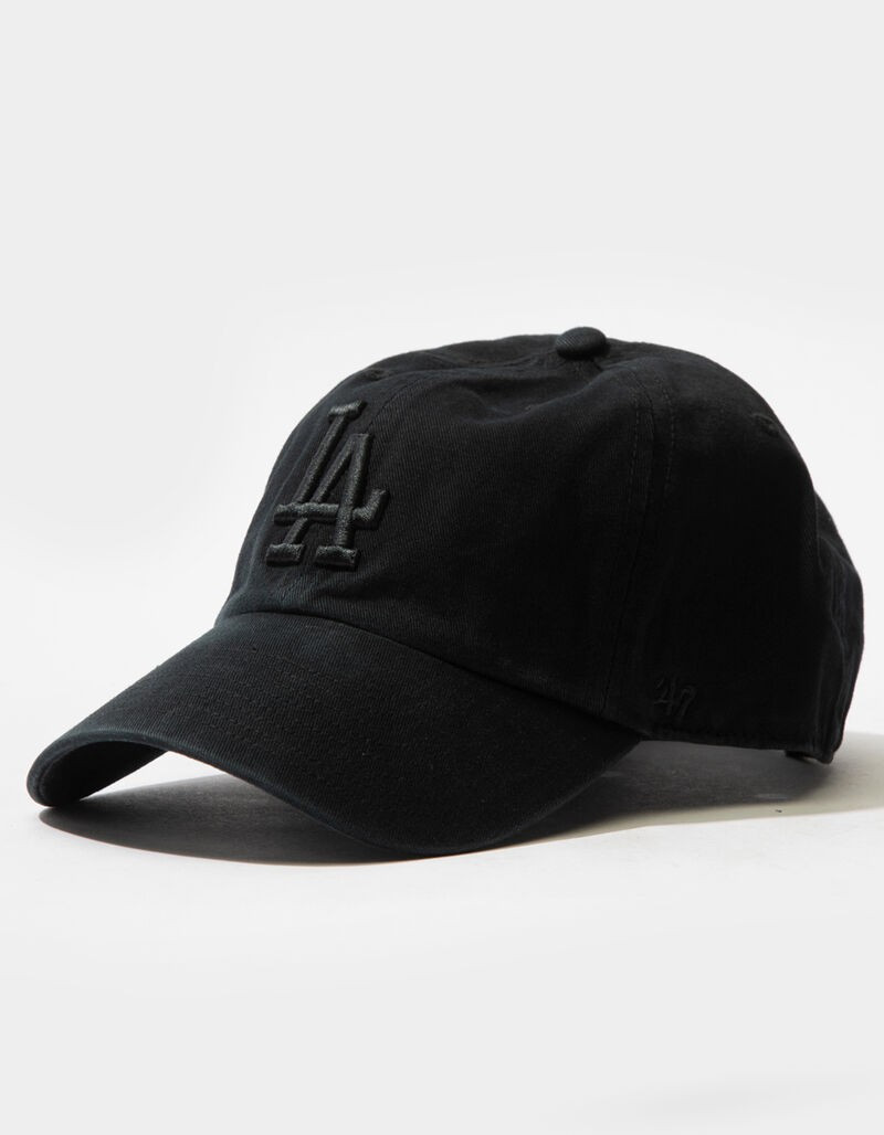 47 BRAND Los Angeles Dodgers '47 Clean Up Strapback Hat - BLACK - B-RGW12GWSNLBKQ | Tillys