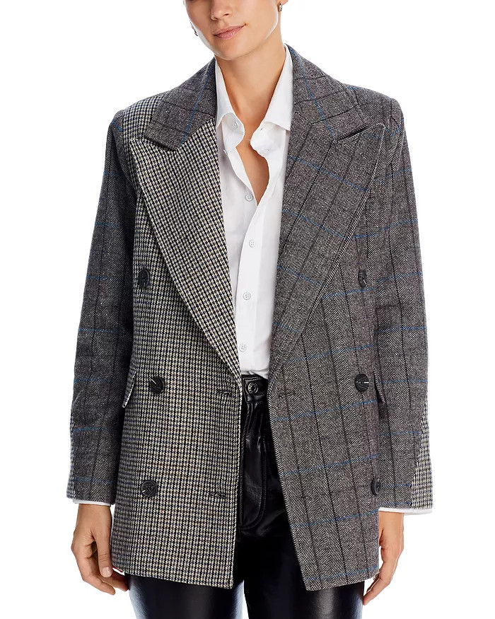 Color Blocked Plaid Blazer | Bloomingdale's (US)