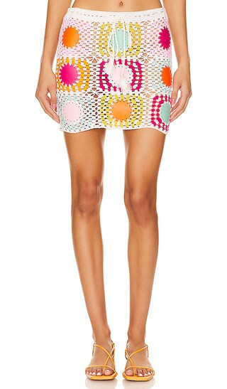 Crochet Mini Skirt in Multi | Revolve Clothing (Global)